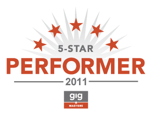 GigMasters - 2011 Five Star Performer